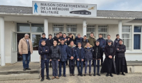 The new class of students from the Philibert Vrau Technical High School visits les Amis de La Martinerie
